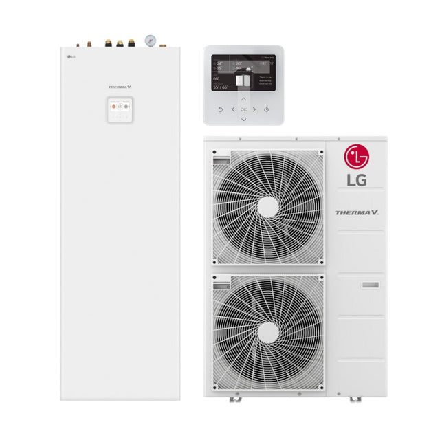 LG 14kW Therma V R32 Hydrosplit IWT Air-Water Heat Pump with 200L Tank 1-Phase (HU141MRB / HN1616Y.NB1)-KlimaTime