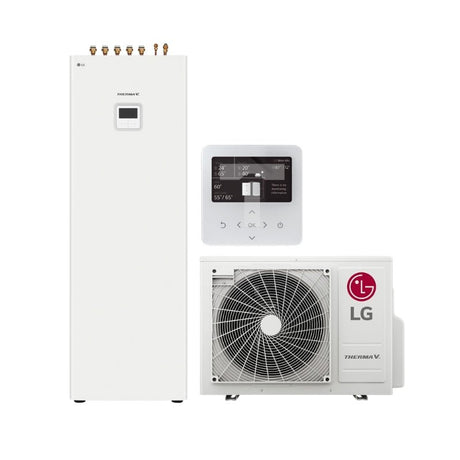 LG 6kW Therma V R32 Split IWT Air-Water Heat Pump with 200L Tank (HU061MR / HN0613T)-KlimaTime